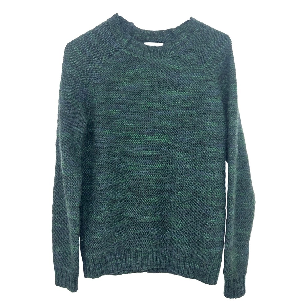 Bonobos Chunky Knit Wool Blend Sweater Mens S Green Grandpa Academia Cozy